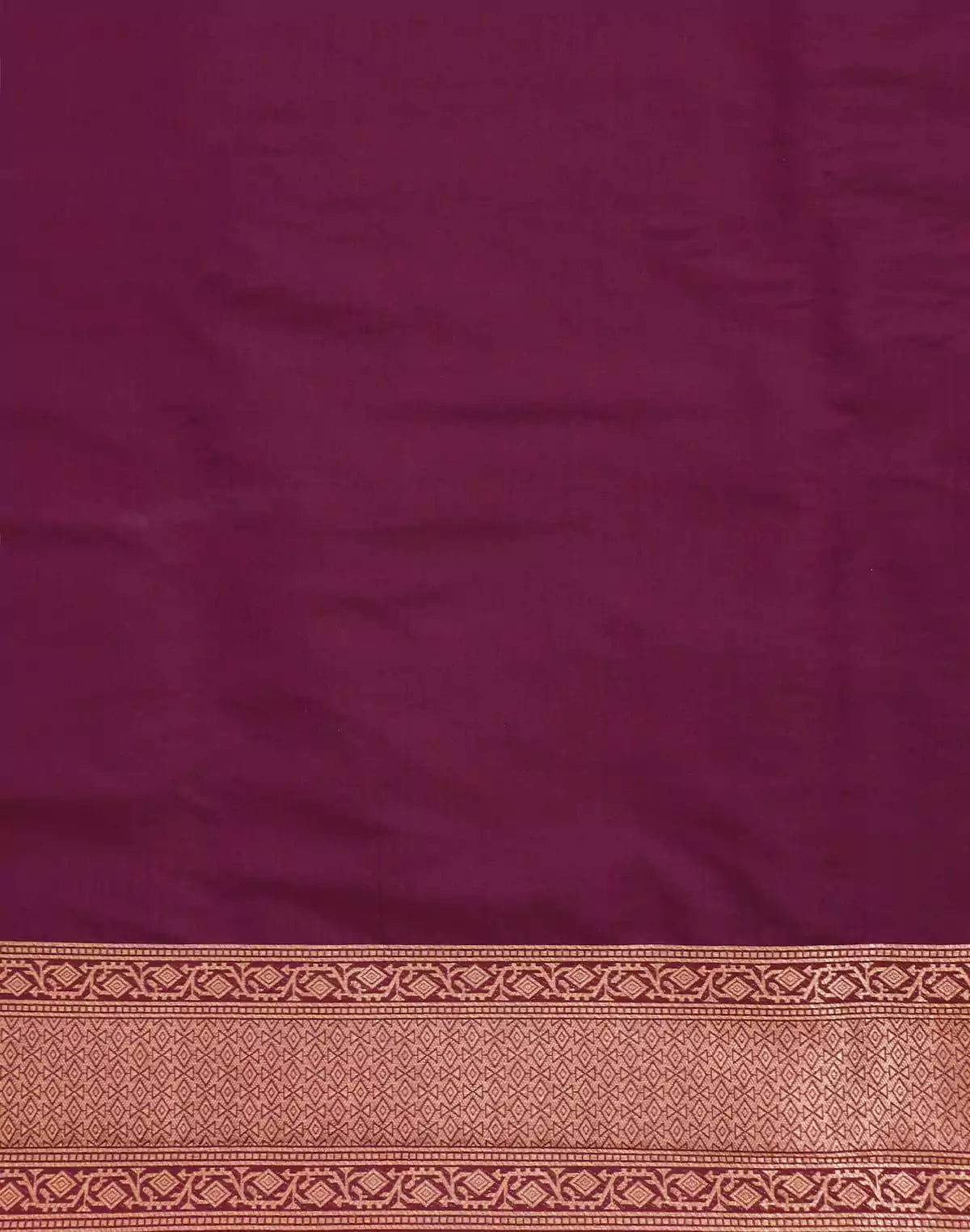 Image of Animal Woven Zari Wine Colour Saree