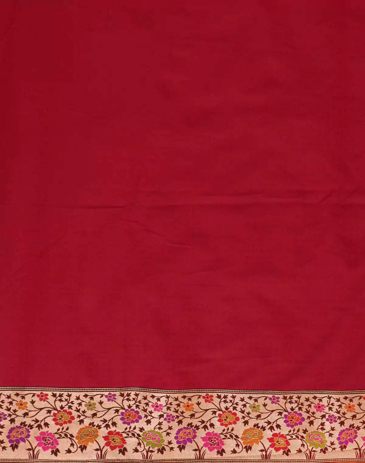 Image of Mustard Paithani Border Banaras Saree