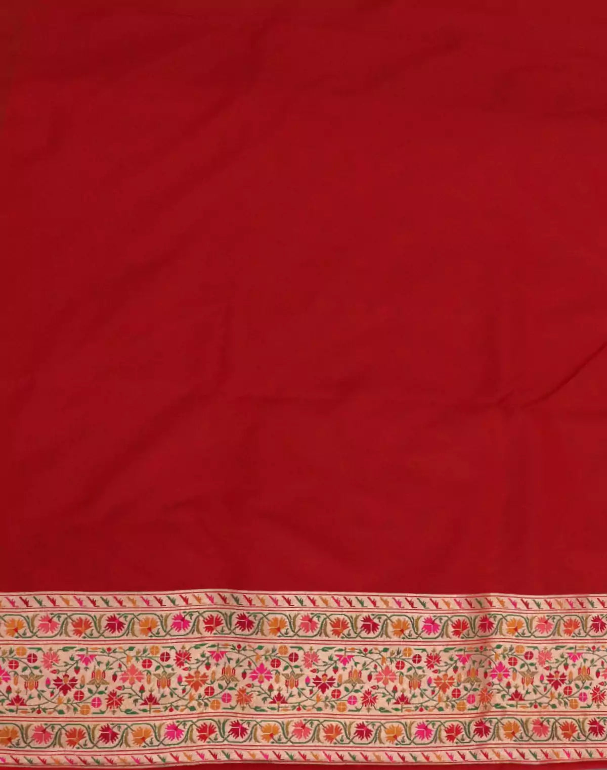 Image of Lavender Coloured Banaras Paithani Border Saree