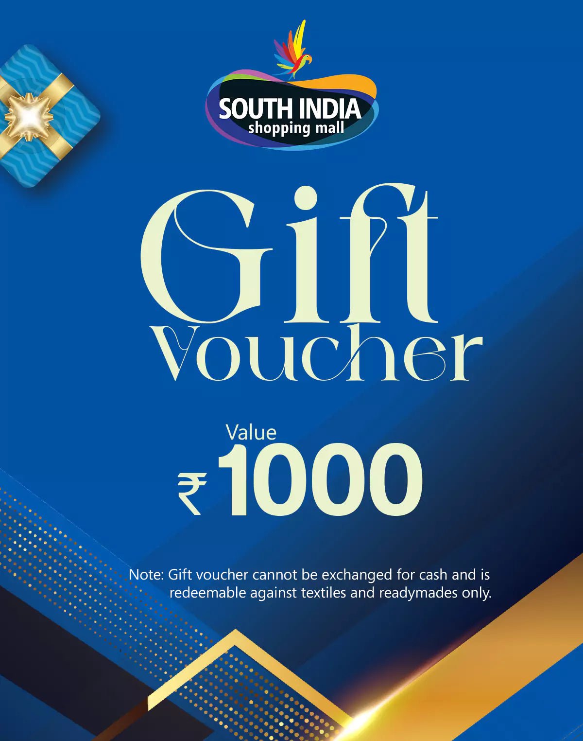 South India Shopping Mall Gift Voucher - South India Shopping Mall