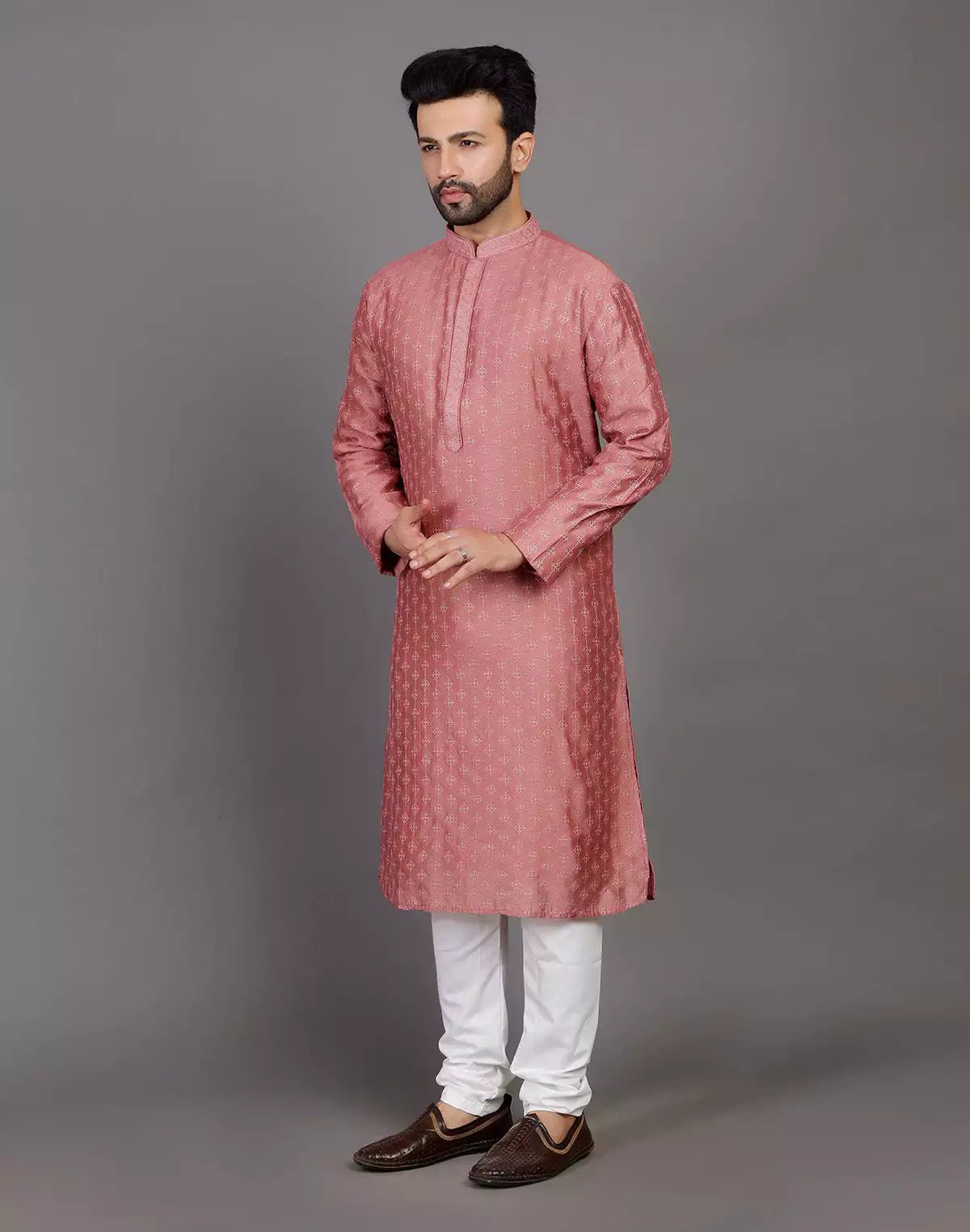 Image of Stylish All Over Sequence Work Party Wear Kurta Set - South India Shopping Mall