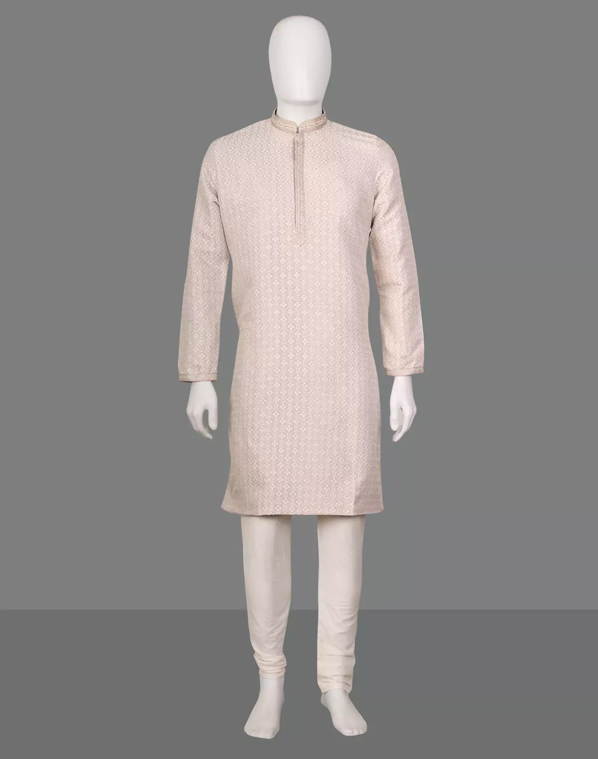Image of Stylish Brocade Design Thread work Jacquard Kurta Set - South India Shopping Mall