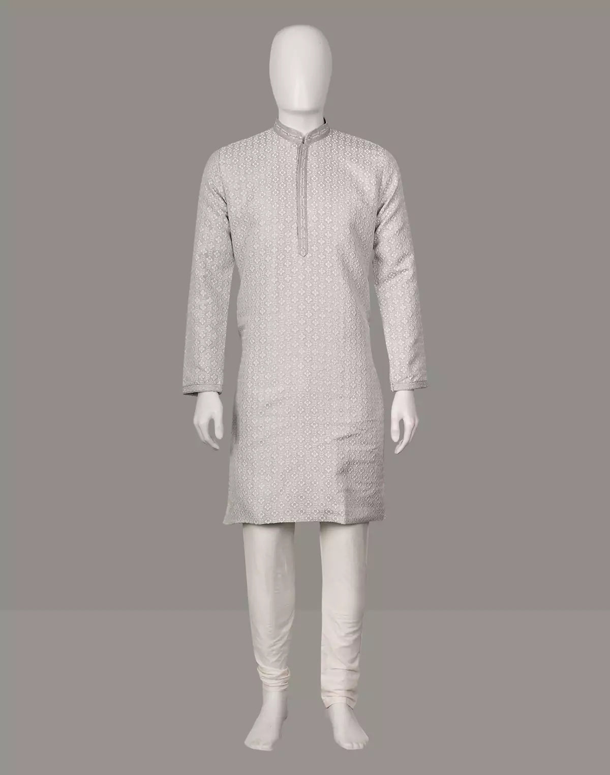 Image of Stylish Brocade Design Thread work Jacquard Kurta Set - South India Shopping Mall