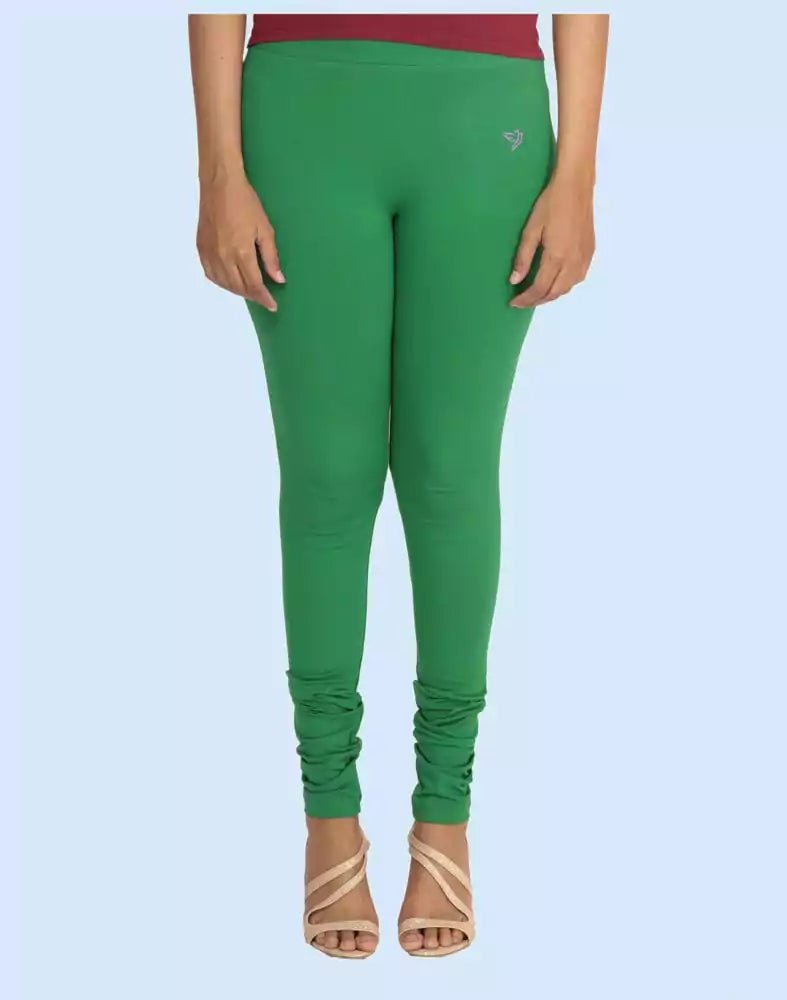 Image of Twin Birds Lucky Bamboo Cotton Lycra Pencil Cut Women Legging - South India Shopping Mall