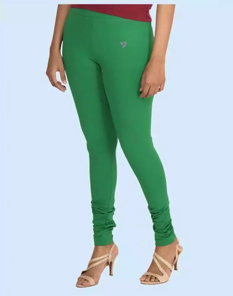Image of Twin Birds Lucky Bamboo Cotton Lycra Pencil Cut Women Legging - South India Shopping Mall