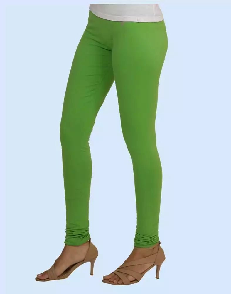 Image of Twin Birds Pepper Mint Cotton Lycra Pencil Cut Women Legging - South India Shopping Mall