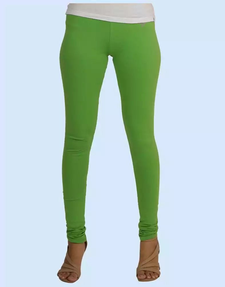 Image of Twin Birds Pepper Mint Cotton Lycra Pencil Cut Women Legging - South India Shopping Mall