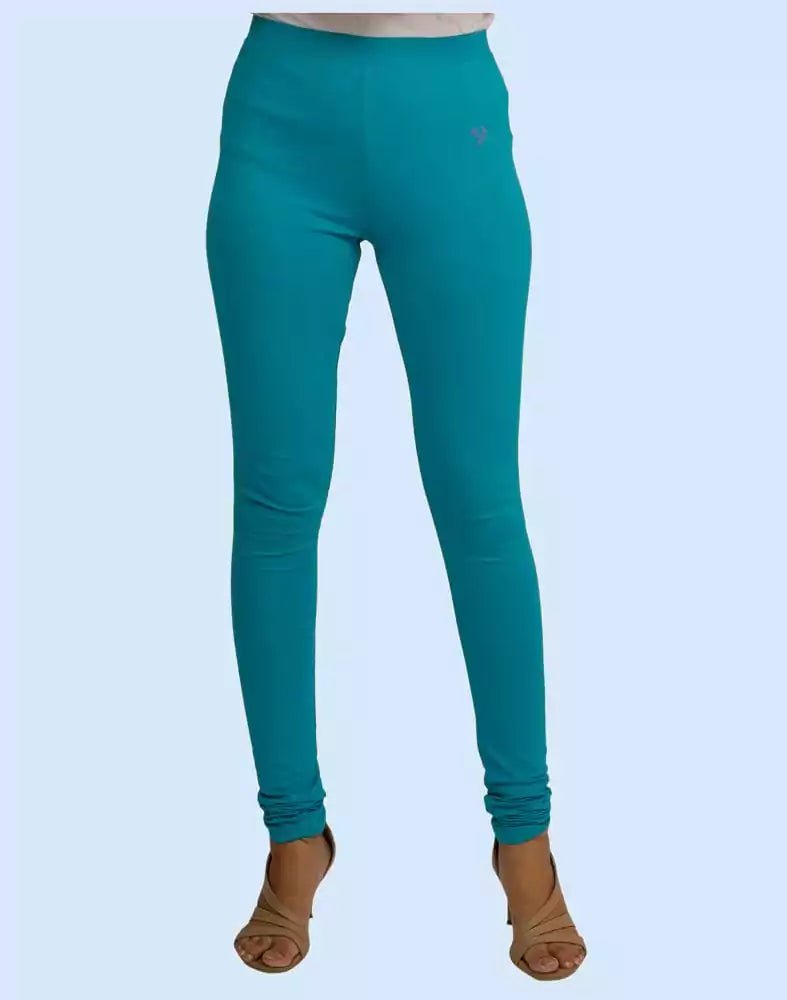 Image of Twin Birds Pool Side Cotton Lycra Pencil Cut Women Legging - South India Shopping Mall
