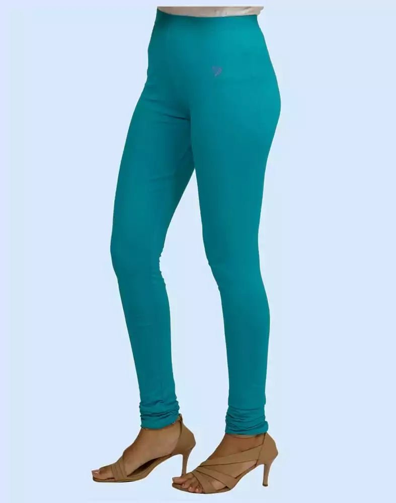 Image of Twin Birds Pool Side Cotton Lycra Pencil Cut Women Legging - South India Shopping Mall