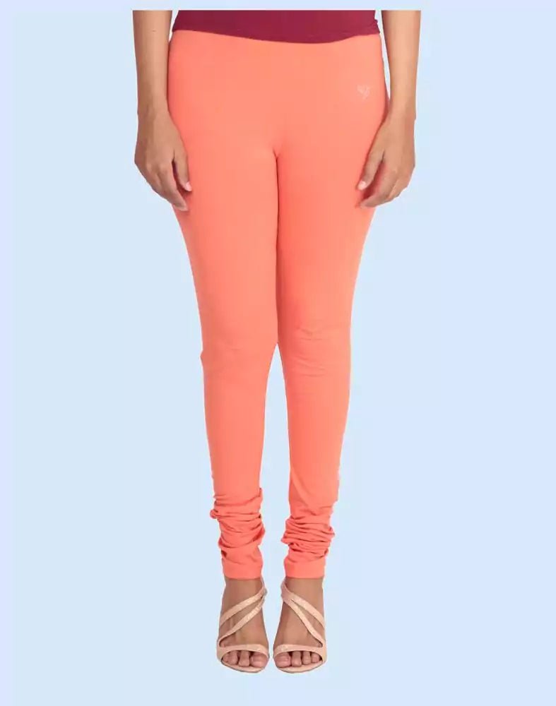 Image of Twin Birds Raspberry Cotton Lycra Pencil Cut Women Legging - South India Shopping Mall