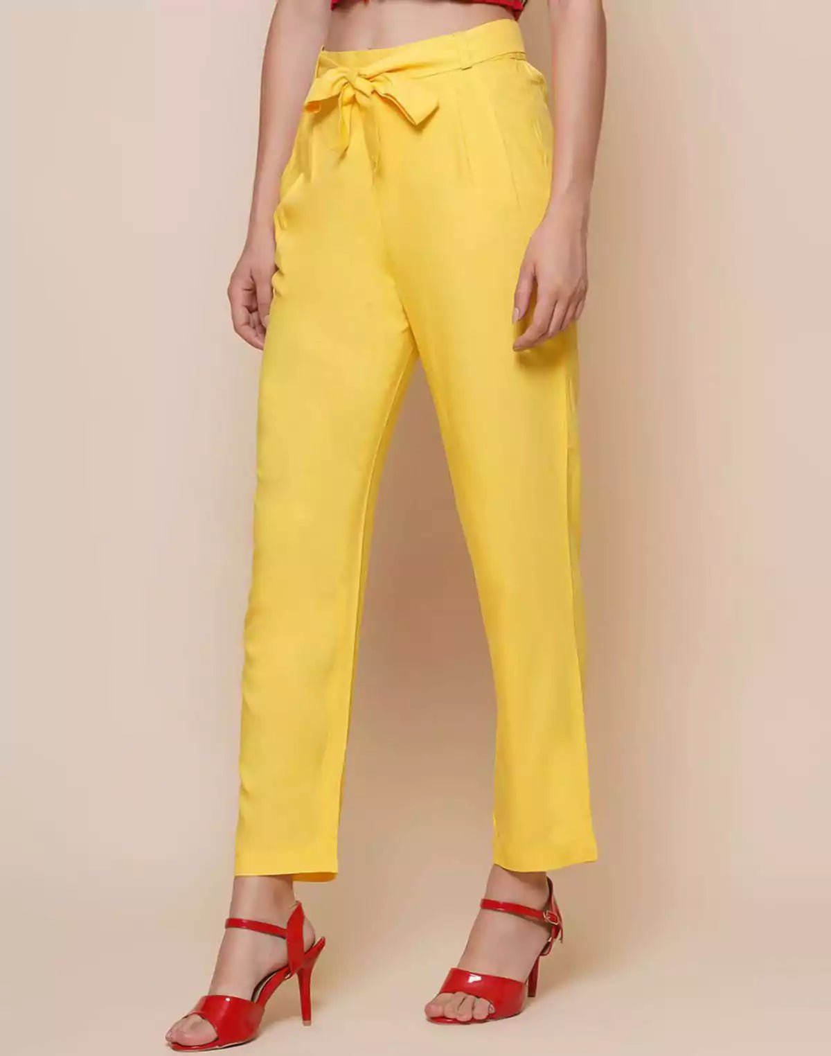 Image of Yellow Coloured Rayon Pany - South India Shopping Mall